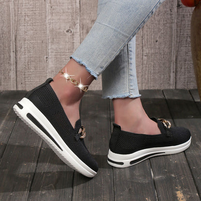 🔥Last Day 70% OFF -Women's Woven Breathable Casual Wedge Sneakers
