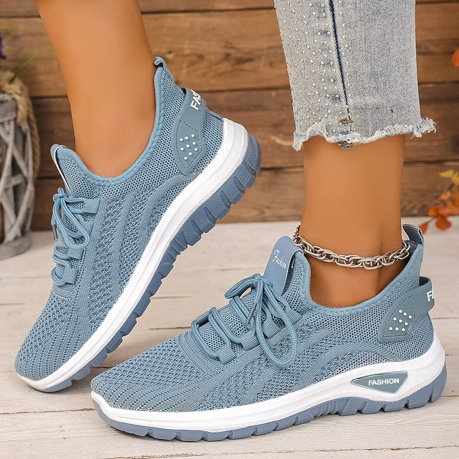 Women's Breathable Cushioned PVC Sole Running Shoes