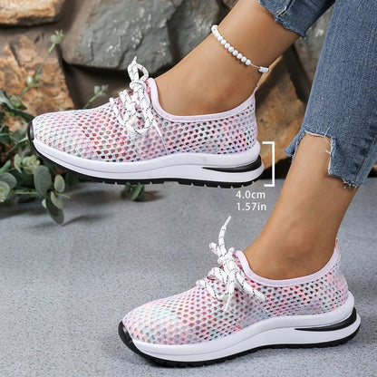 Casual Trendy Flat Mesh Fly Woven Breathable Shoes