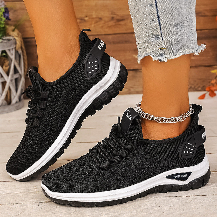 Women's Breathable Cushioned PVC Sole Running Shoes