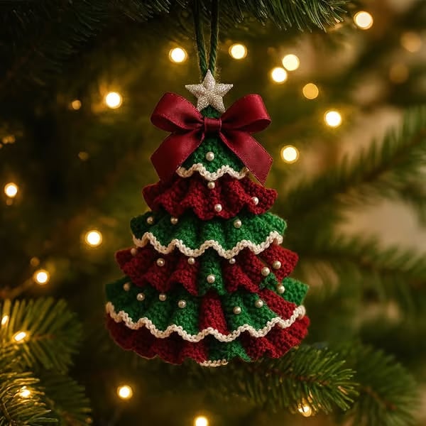 🎅🔥Last Day Promotion 49% OFF🎄 DIY Crochet Christmas Tree Kit – Create Your Own Holiday Magic