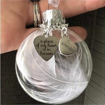 🔥A Piece of My Heart Is In Heaven Memorial Ornament