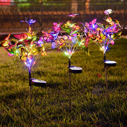 🙌LAST DAY 49% Off😍Solar Outdoor Butterfly Lights🦋💐
