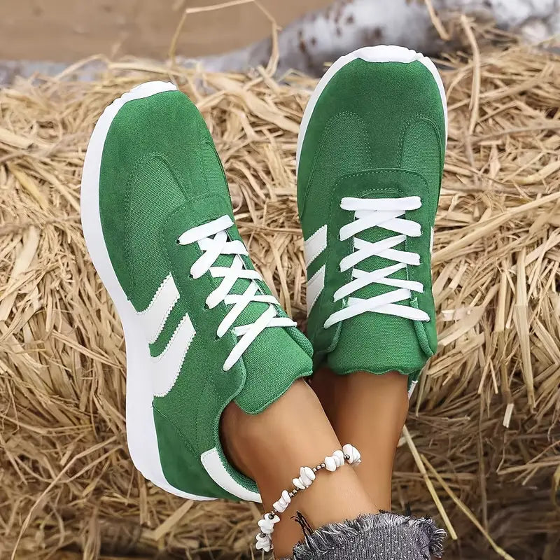 Women's Classic Comfortable Casual Lace-Up Lightweight Non-Slip Athletic Sneakers