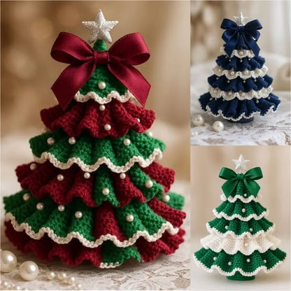 🎅🔥Last Day Promotion 49% OFF🎄 DIY Crochet Christmas Tree Kit – Create Your Own Holiday Magic