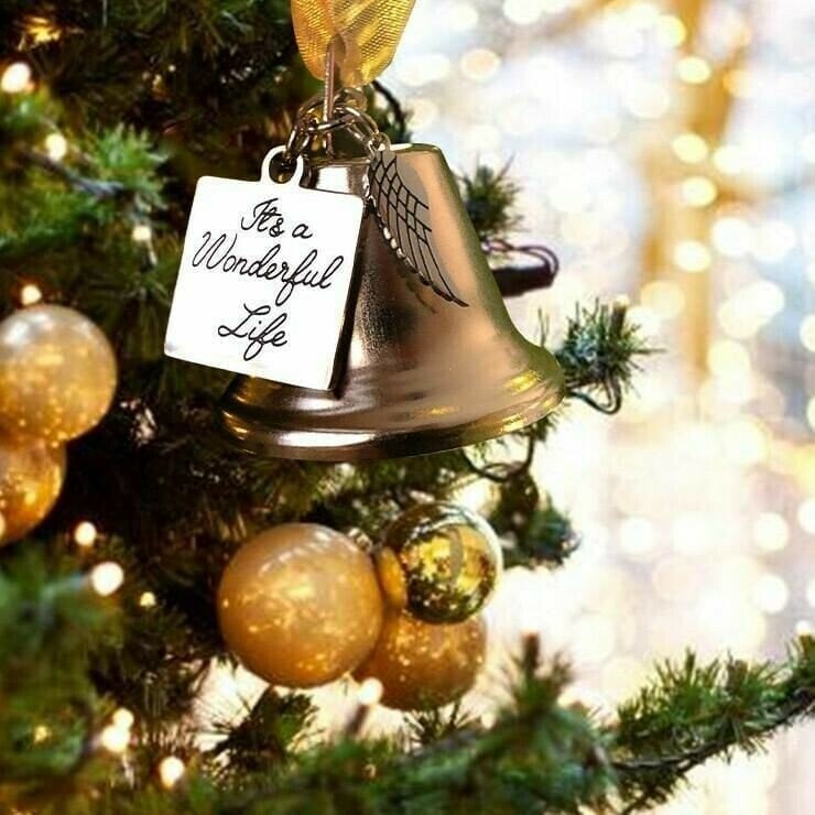 🎄Memorial Ornaments Angel Wings Bell