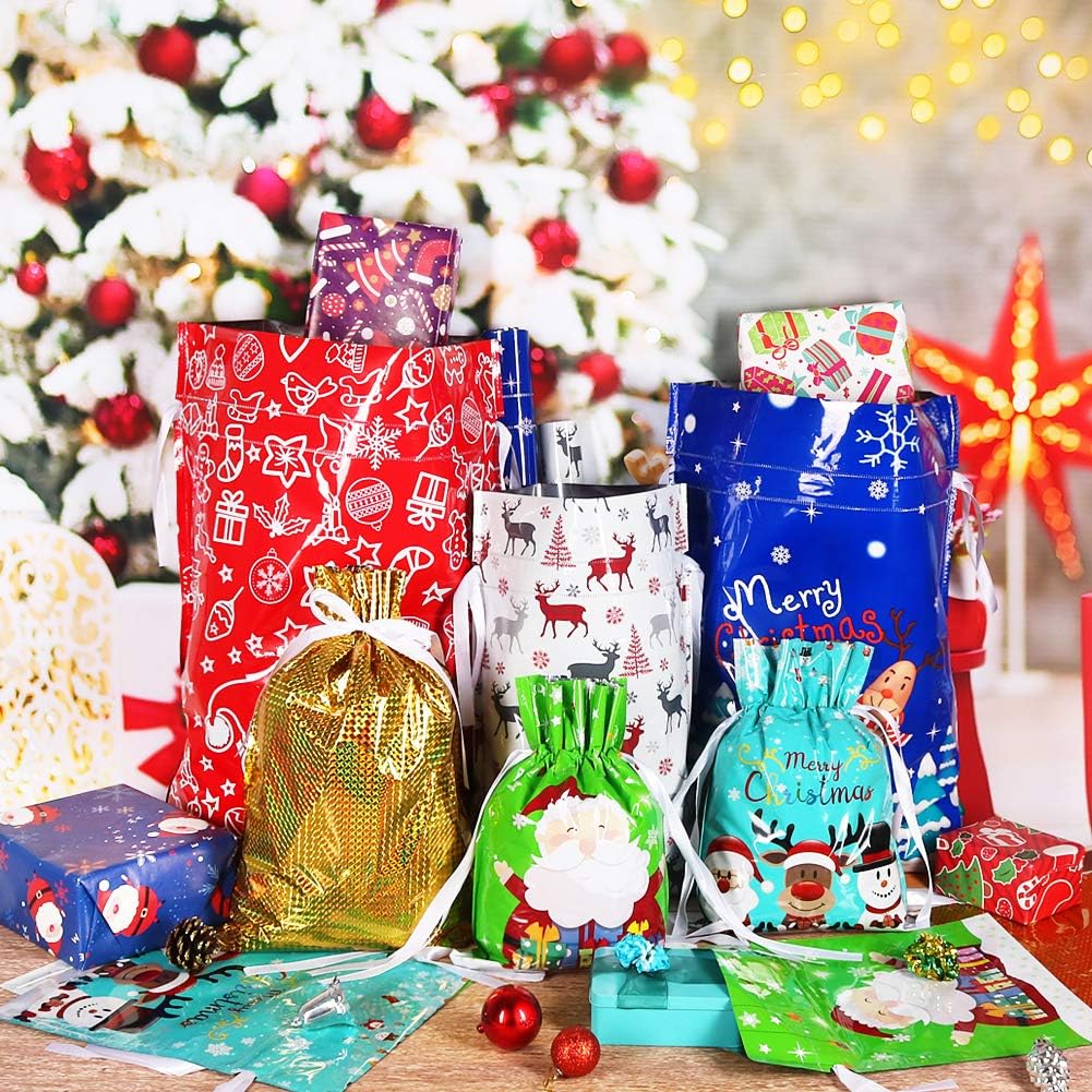🎄Christmas Sale 49% OFF🎁Christmas Drawstring Gift Bags