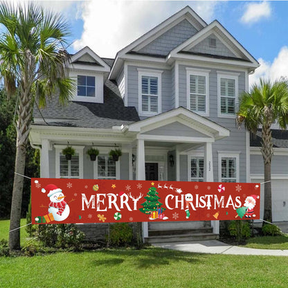 🔥Last Day 49% OFF NOW🎄Christmas Outdoor Banner Flag Pulling