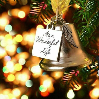 🎄Memorial Ornaments Angel Wings Bell