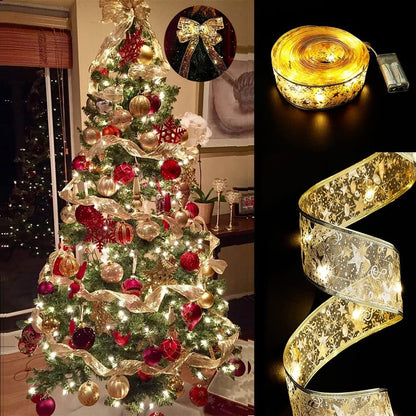 💥Hot Sale 49% Off💥Christmas Ribbon Fairy Lights