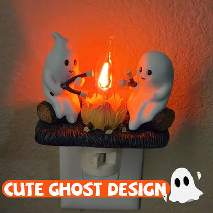 2025 Ghost Campfire Flickering Nightlight✨🔥👻