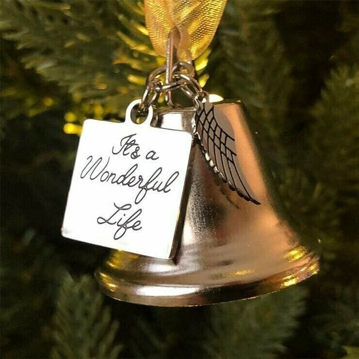 🎄Memorial Ornaments Angel Wings Bell