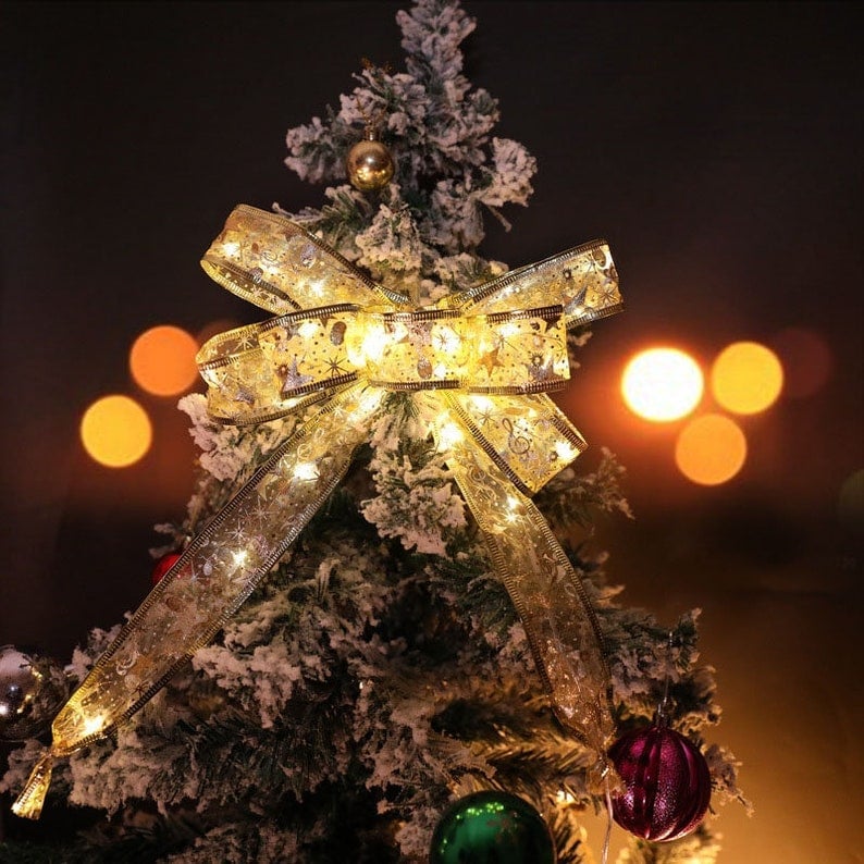 💥Hot Sale 49% Off💥Christmas Ribbon Fairy Lights