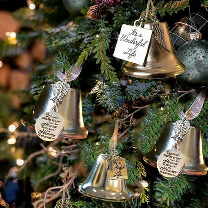 🎄Memorial Ornaments Angel Wings Bell