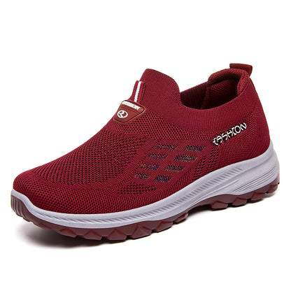 Breathable Lightweight Fly Woven Running Shoes