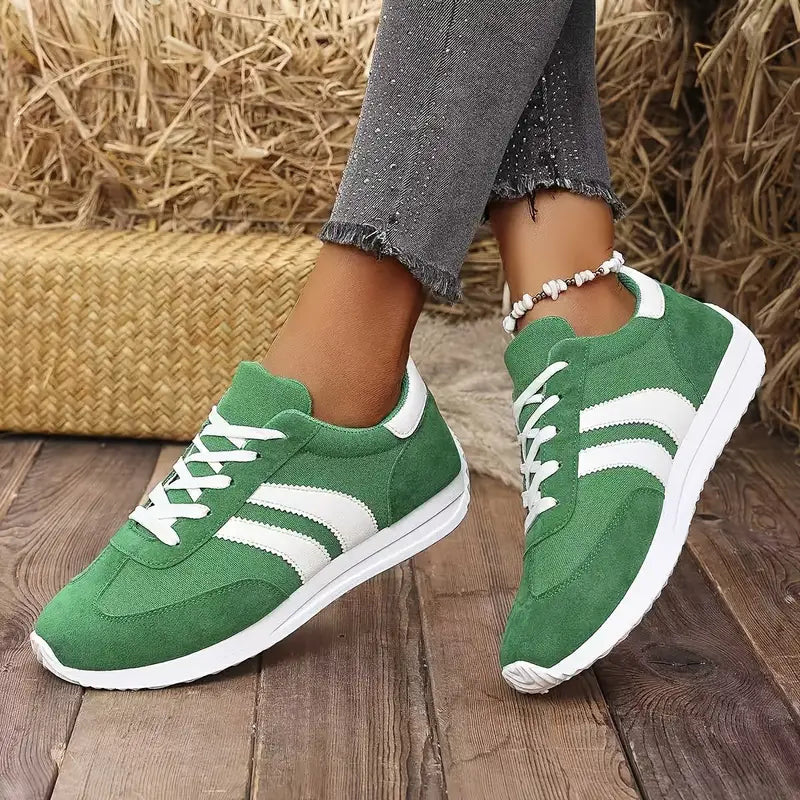 Women's Classic Comfortable Casual Lace-Up Lightweight Non-Slip Athletic Sneakers