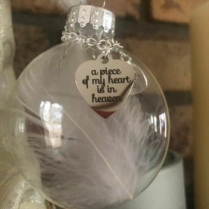 🔥A Piece of My Heart Is In Heaven Memorial Ornament